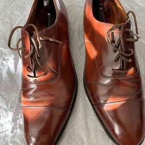 Classic Brown Leather Men's Oxfords